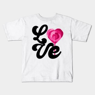 Lollipop Candy Heart Valentines Day Retro Trendy Women Girls Kids T-Shirt